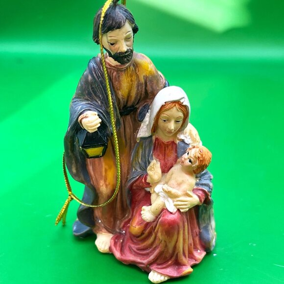 Vintage JOY Dove Angel Nativity Ornaments Set/3 Holiday Décor Christmas Classic - Picture 6 of 12